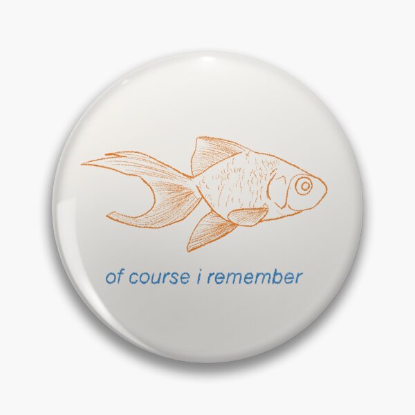 Item preview, Of Course I Remember Orange & Blue Goldfish designed and sold by Rocket-To-Pluto.