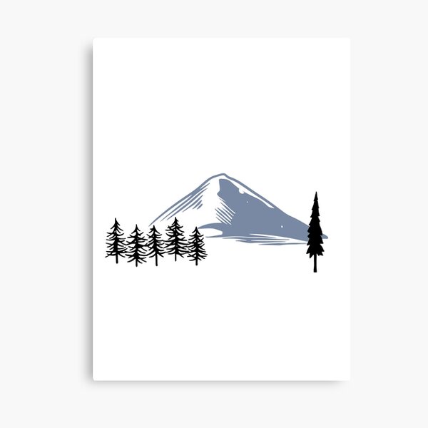 Item preview, Snowy mountains and trees designed and sold by Galaxy-silver.