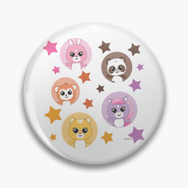 Item preview, Sparkling Stars and Cute Animal Faces designed and sold by edufrienz.