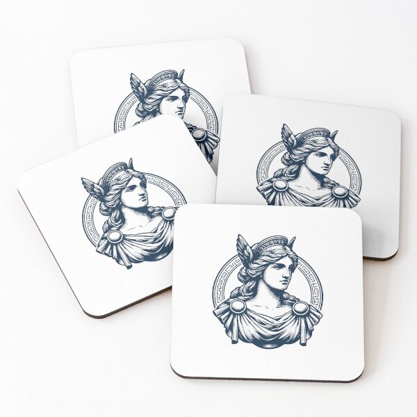 Item preview, Diosa griega Atenea dibujada a mano vintage designed and sold by ariamuhammad.