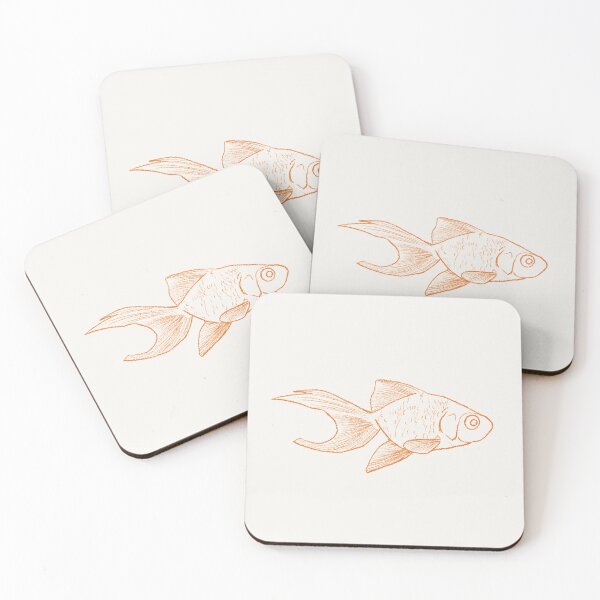 Item preview, Orange Sketched Goldfish designed and sold by Rocket-To-Pluto.