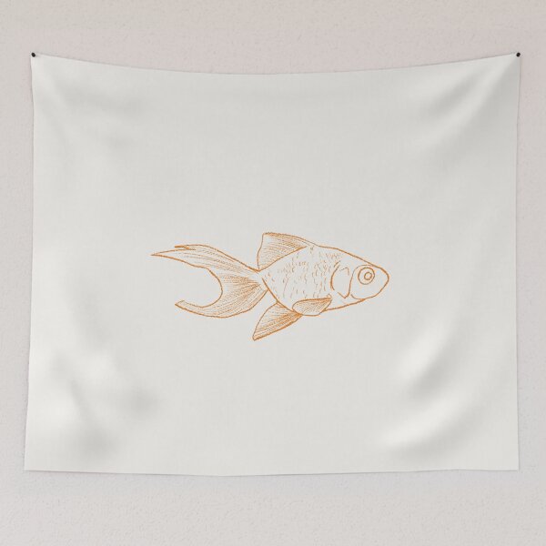 Item preview, Orange Sketched Goldfish designed and sold by Rocket-To-Pluto.