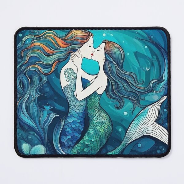 Item preview, Kissing Mermaids designed and sold by JackFreestone.
