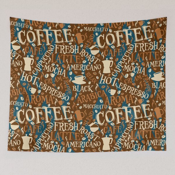Item preview, Coffee World Illustration designed and sold by Hadrianwild.