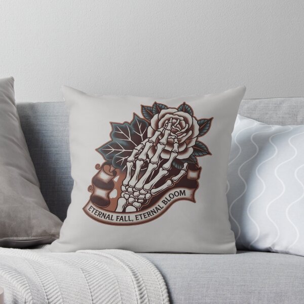 Item preview, Skeleton Hand Rose Eternal Fall Illustration designed and sold by BNCH44.
