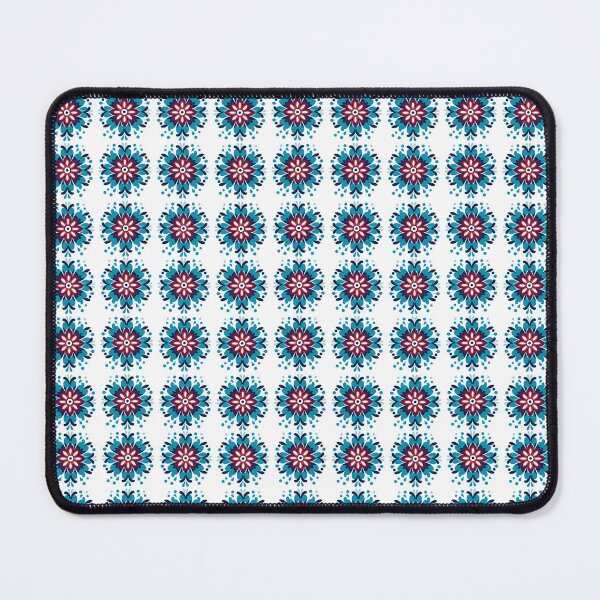 Item preview, Set of Flower Stickers in Folk Style - Blue and Red Flower Design designed and sold by SlavicFolk.