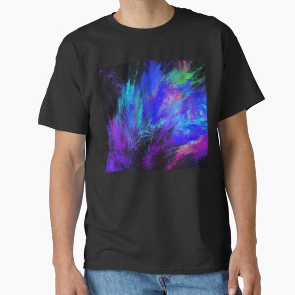 bright fractal storm nebula Classic T-Shirt