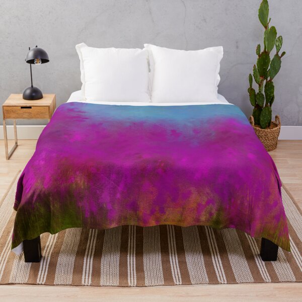 Item preview, Wildflowers, Impressionist landscape of flowers, grass and sky designed and sold by Glimmersmith.