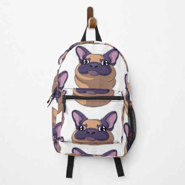 Item preview, Funny cartoon frenchie grumpy face designed and sold by MariaPencilArt.