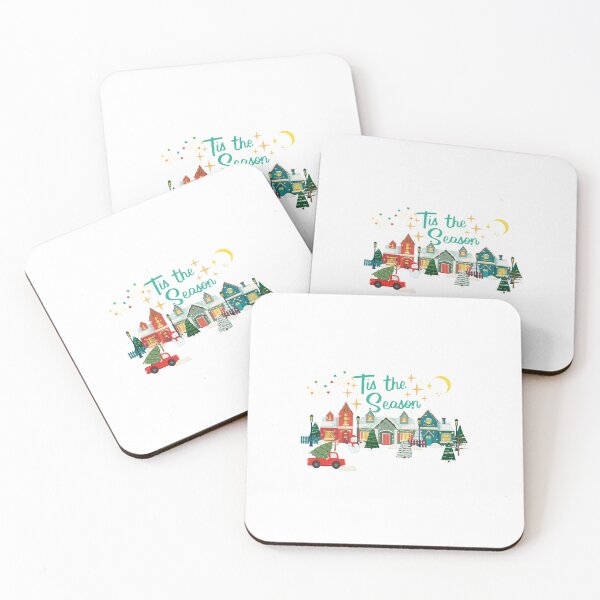 Item preview, "Tis the Season" Cute Christmas Village Graphic designed and sold by CoolCrap-.