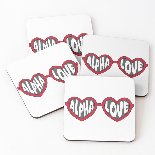 Item preview, Alpha Love Heart Sunglasses designed and sold by Mint & Magnolia Design.