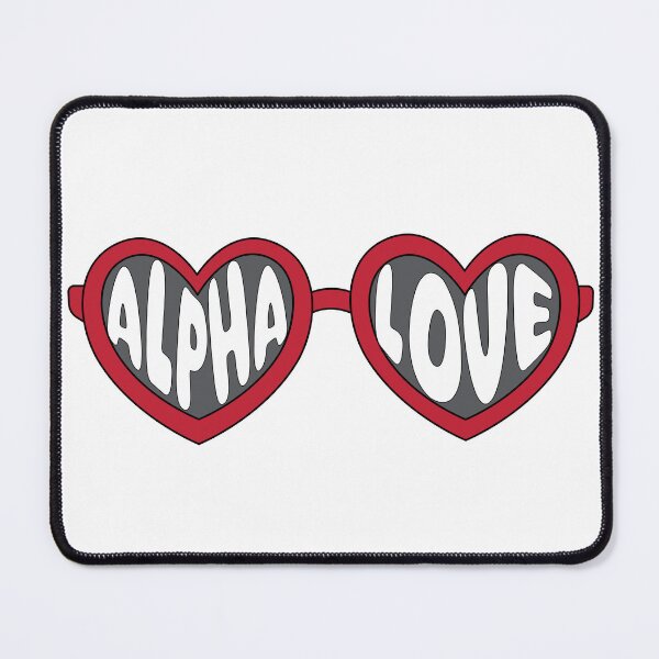 Item preview, Alpha Love Heart Sunglasses designed and sold by Mint & Magnolia Design.