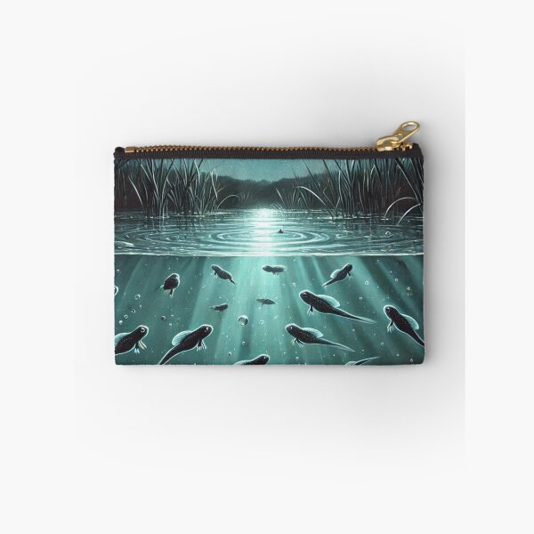 Item preview, Moonlit Tadpoles: Nocturnal Swim in Nature's Glow designed and sold by NocturnalNook.