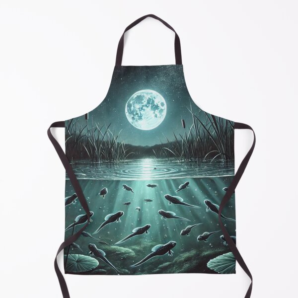 Item preview, Moonlit Tadpoles: Nocturnal Swim in Nature's Glow designed and sold by NocturnalNook.