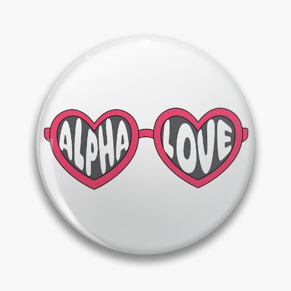 Item preview, Alpha Love Heart Sunglasses designed and sold by Mint & Magnolia Design.