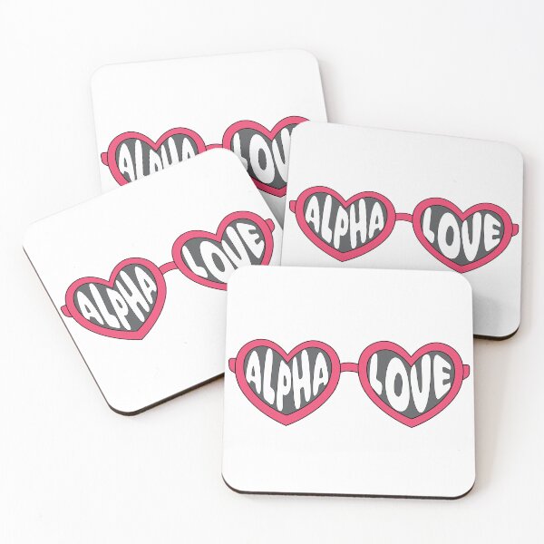Item preview, Alpha Love Heart Sunglasses designed and sold by Mint & Magnolia Design.