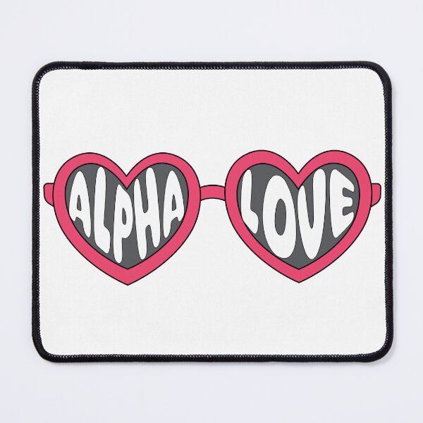 Item preview, Alpha Love Heart Sunglasses designed and sold by Mint & Magnolia Design.
