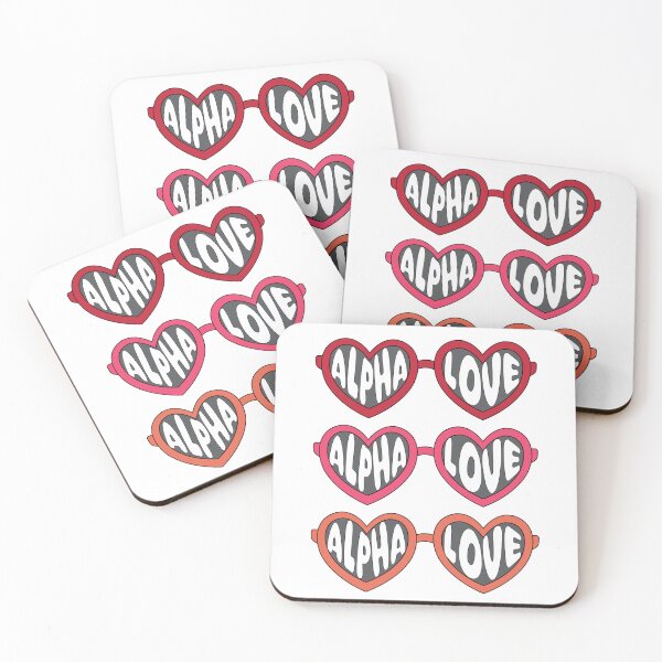 Item preview, Alpha Love Heart Sunglasses designed and sold by Mint & Magnolia Design.