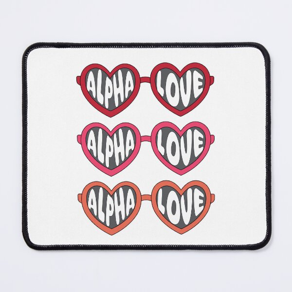 Item preview, Alpha Love Heart Sunglasses designed and sold by Mint & Magnolia Design.