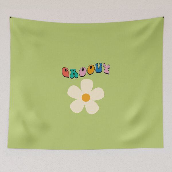 Item preview, "GROOVY" Free Spirt Hippie Flower Graphic designed and sold by CoolCrap-.