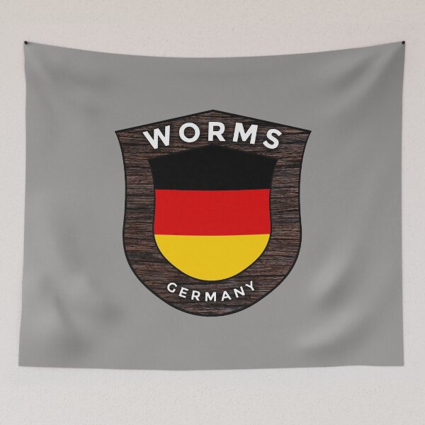 Item preview, Worms Germany Emblem Flag designed and sold by World Designs.