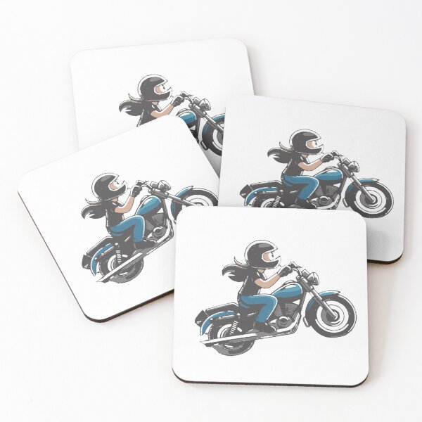 Item preview, Girl on Motorbike - Biker Girl - Motorcycle Fashion designed and sold by Kubala.