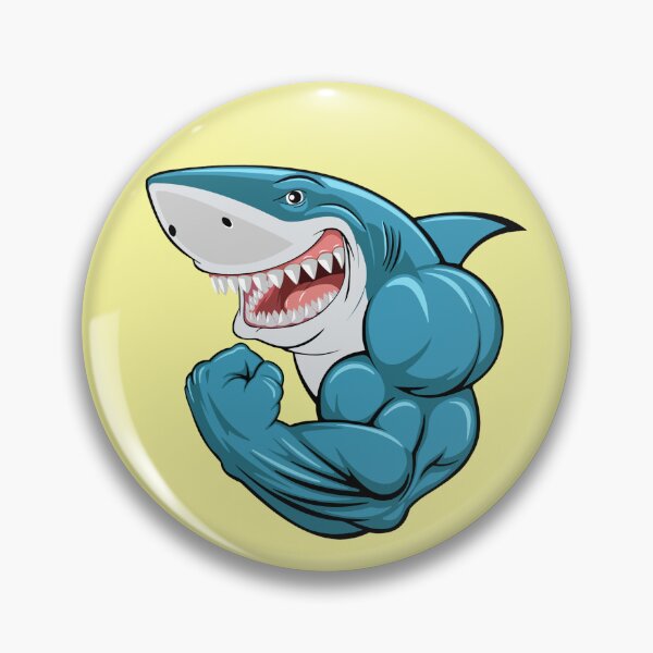 Item preview, Gym Shark - Buff Shark designed and sold by leafsquare.