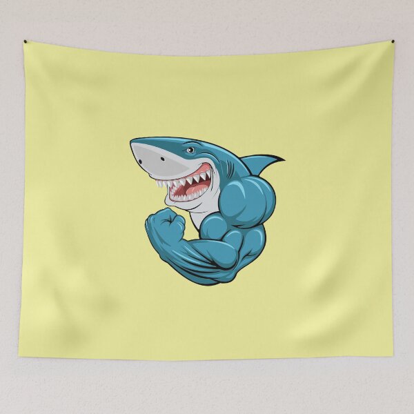 Item preview, Gym Shark - Buff Shark designed and sold by leafsquare.