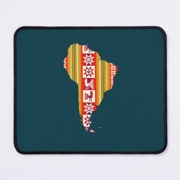 Item preview,  Colorful Patterned map of South America, Latino Pride designed and sold by Right-UR.