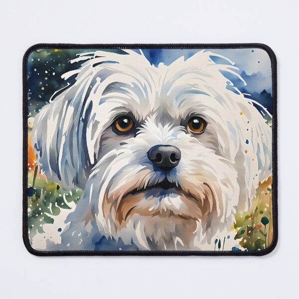 Item preview, Maltese Dog Breed Pet Portrait designed and sold by Country-Artist.