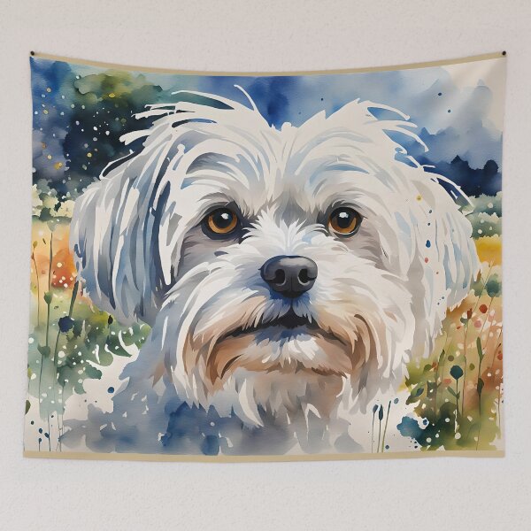 Item preview, Maltese Dog Breed Pet Portrait designed and sold by Country-Artist.