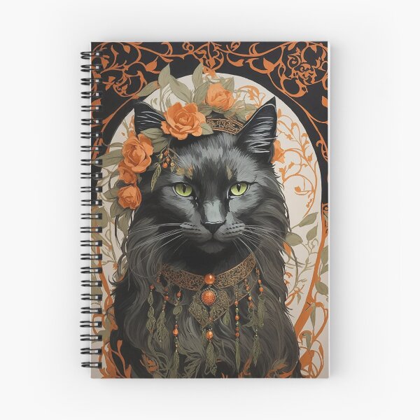 Item preview, Filigree Boho Black Cat designed and sold by FlowerMeFlorals.