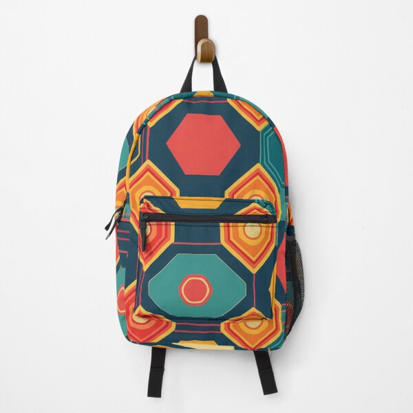 Item preview, A design of a retro-inspired pattern with hexagonal shapes featuring bold, graphic pop art elements. designed and sold by HEMRO.