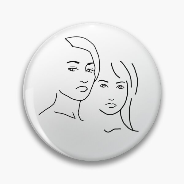 Item preview, Minimalist portraits of women in lineart style. designed and sold by VanessaKeen.