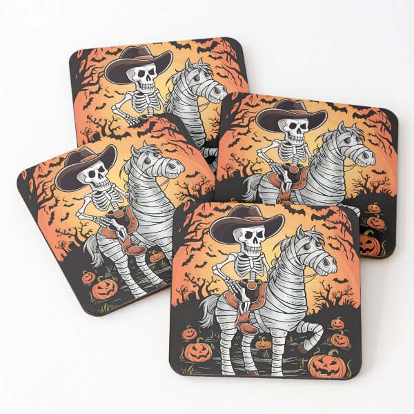 Item preview, Haunted Hooves: A Skeleton Cowboy's Halloween Adventure designed and sold by CraftyAttire.