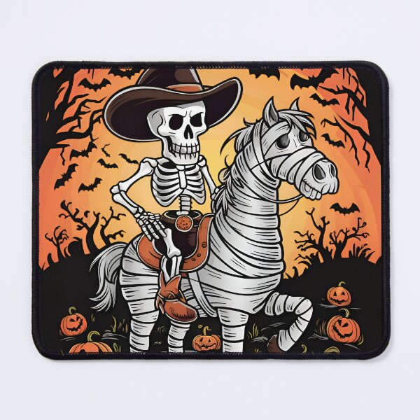 Item preview, Haunted Hooves: A Skeleton Cowboy's Halloween Adventure designed and sold by CraftyAttire.