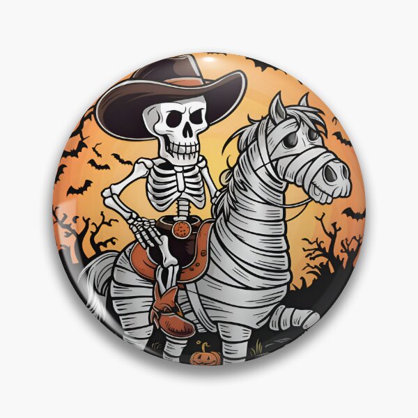 Item preview, Haunted Hooves: A Skeleton Cowboy's Halloween Adventure designed and sold by CraftyAttire.