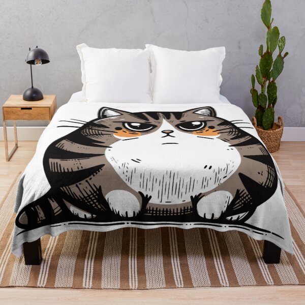 Item preview, Fat Mean Cat: Cute Design for Cat Moms and Dads designed and sold by Kubala.