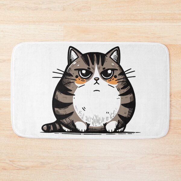 Item preview, Fat Mean Cat: Cute Design for Cat Moms and Dads designed and sold by Kubala.