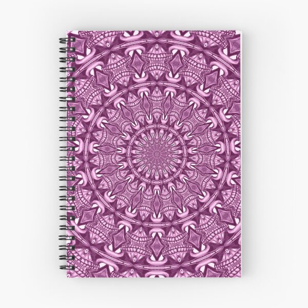 Item preview, Zentangle Tribal Monochrome Mandala 4 - Magenta Pink designed and sold by taiche.