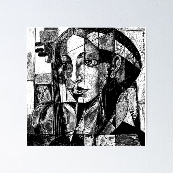 Cello Dreams by iServalan for Tale Teller Club Album Cover Poster