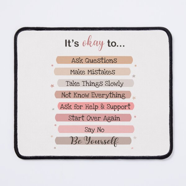 Item preview, It's okay to be yourself print for kids - supporting educational print designed and sold by Juditdesign.