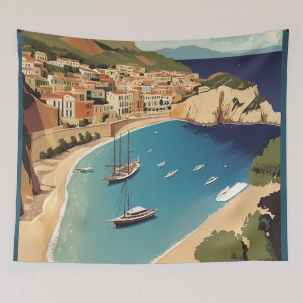 Item preview, 049 Vintage Zakynthos, Greece Poster Design designed and sold by Alexis Art Collection.