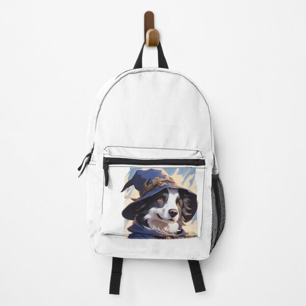 Item preview, Mystical Border Collie Wizard Illustration - Fantasy RPG Artwork designed and sold by CrownedCanvas.