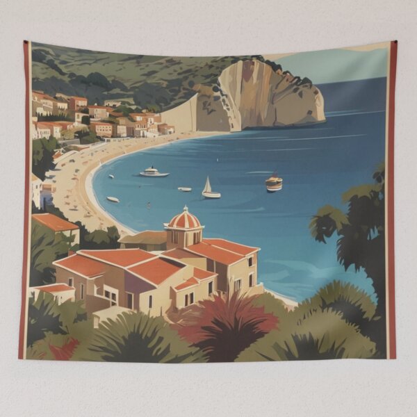 Item preview, 050 Vintage Zakynthos, Greece Poster Design designed and sold by Alexis Art Collection.