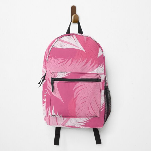 Item preview, A design of a flamingo feather pattern in hot pink and white. designed and sold by HEMRO.