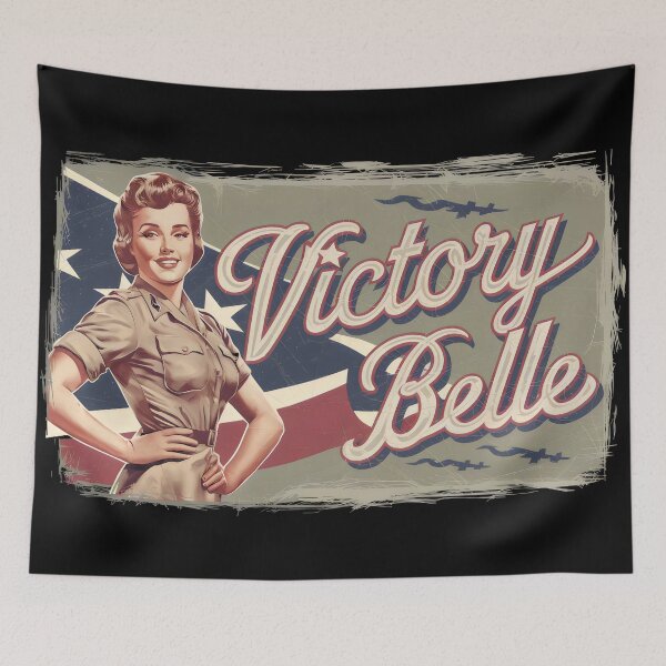 Item preview, Vintage WW2 Aircraft Nose Art - Victory Belle designed and sold by zarshirts.