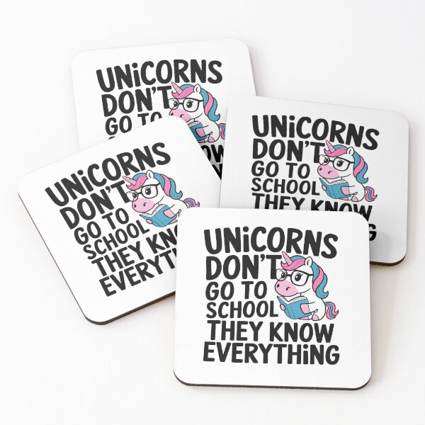 Item preview, Unicorns Don't Go To School.... - Funny Unicorn Lover designed and sold by SloganArtist.