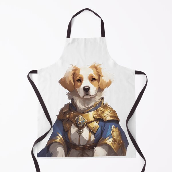 Item preview, Fantasy Labrador Knight Armor Illustration - Elegant Warrior Artwork designed and sold by CrownedCanvas.