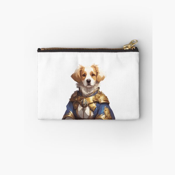 Item preview, Fantasy Labrador Knight Armor Illustration - Elegant Warrior Artwork designed and sold by CrownedCanvas.